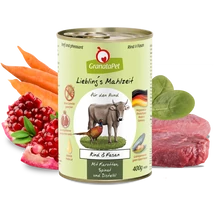 GranataPet Liebling's Mahlzeit marha és fácán konzerv 400 g GranataPet Liebling's Mahlzeit marha és fácán konzerv 400 g