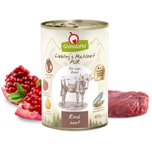 GranataPet Liebling´s Mahlzeit marha PUR konzerv 400 g GranataPet Liebling´s Mahlzeit marha PUR konzerv 400 g