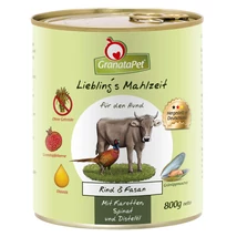 GranataPet Liebling's Mahlzeit marha és fácán konzerv 800 g GranataPet Liebling's Mahlzeit marha és fácán konzerv 800 g
