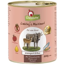 GranataPet Liebling´s Mahlzeit vadragu és marha konzerv 800 g GranataPet Liebling´s Mahlzeit vadragu és marha konzerv 800 g