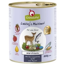 GranataPet Liebling´s Mahlzeit Vad és lazac konzerv 6x800 g GranataPet Liebling´s Mahlzeit Vad és lazac konzerv 6x800 g