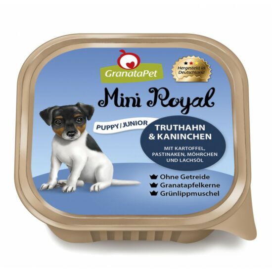 GranataPet Mini Royal Puppy/Junior pulyka és nyúl 150g 11db