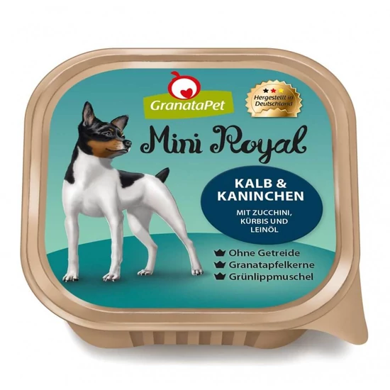 GranataPet Mini Royal borjú és nyúl 150g