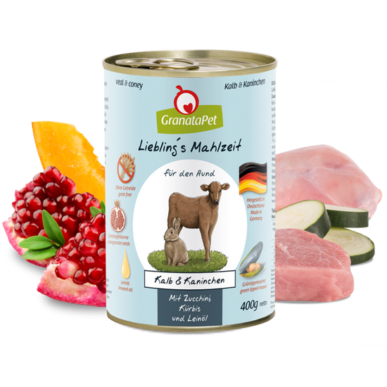GranataPet Liebling´s Mahlzeit borjú és nyúl konzerv 6x400 g