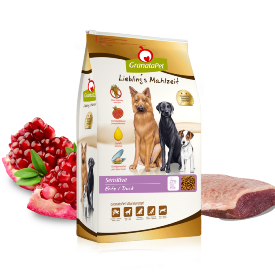 GranataPet próbacsomag Liebling's Mahlzeit Sensitive kacsa felnőtt kutyatáp 30g
