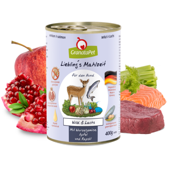 GranataPet Liebling's Mahlzeit vad és lazac konzerv 400g