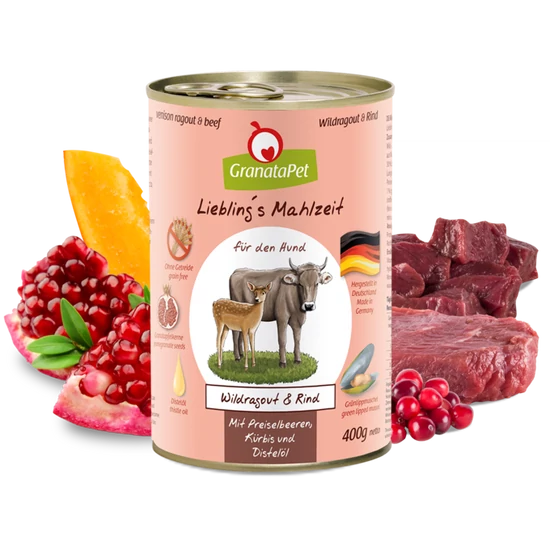 GranataPet Liebling´s Mahlzeit vadragu és marha konzerv 400 g