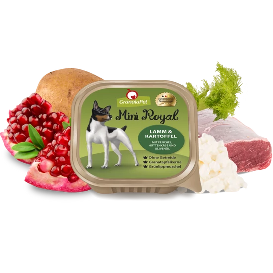 GranataPet Mini Royal Adult - bárány és burgonya 150 g