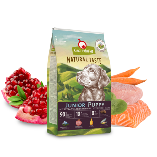 GranataPet próbacsomag Natural Taste száraztáp Junior / Puppy 80g
