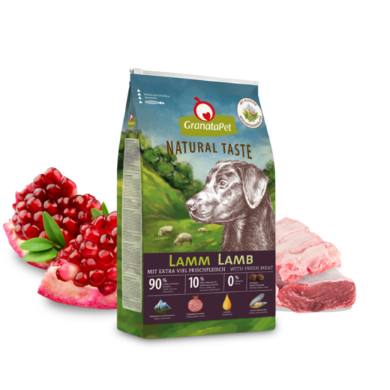 GranataPet próbacsomag Natural Taste száraztáp lamb 80g