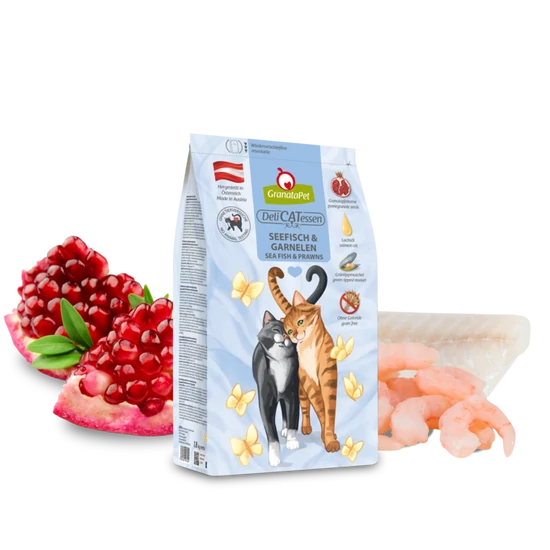 GranataPet DeliCatessen száraztáp tengeri hal és garnélarák Adult 1,8 kg