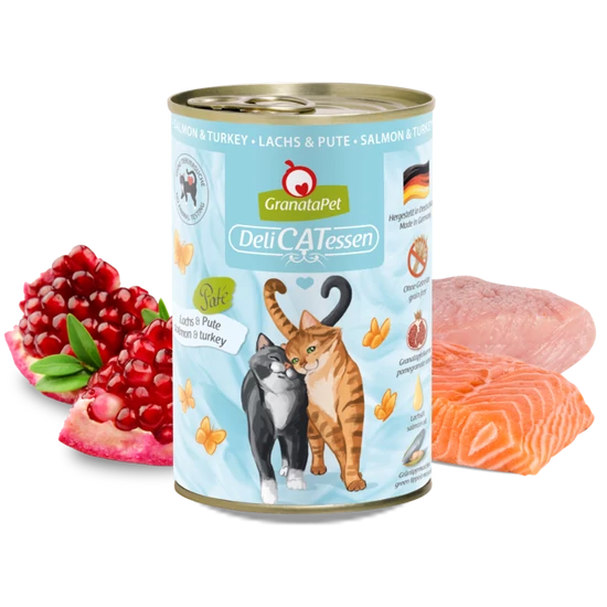 GranataPet Delicatessen konzerv lazac és pulyka konzerv 400g 6db