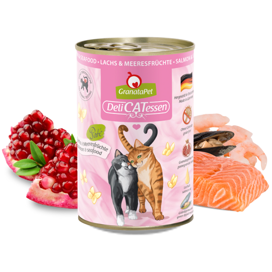 GranataPet Delicatessen konzerv lazac és tenger gyümölcsei 6x200g